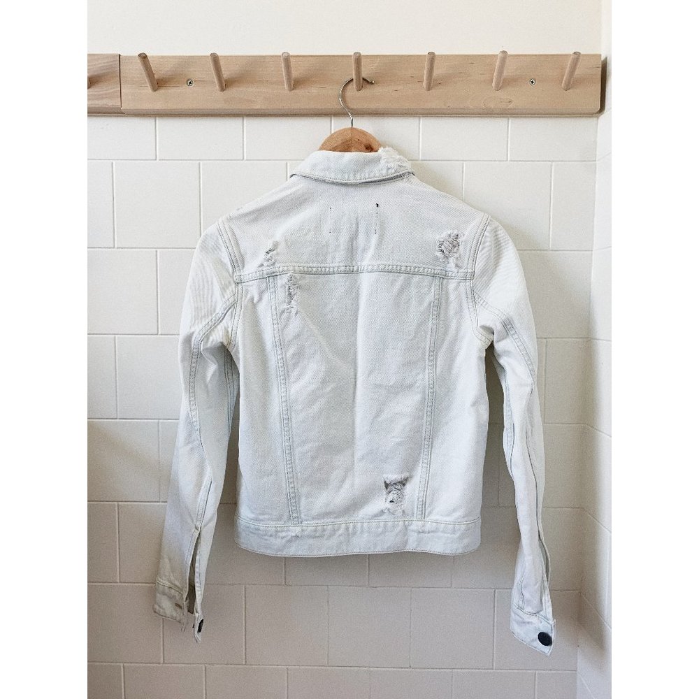 All Saints Kleo Distressed Denim Jacket - Picture 4 of 7